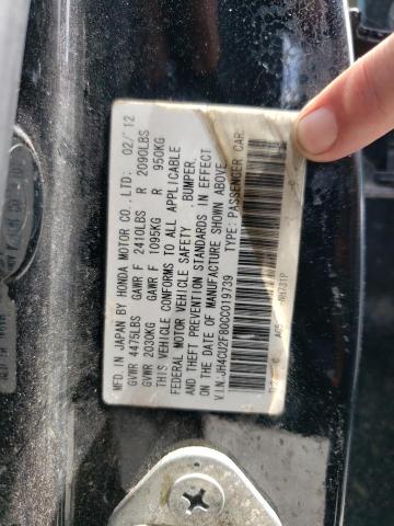 Photo 10 from auction – 2012 ACURA TSX SE with VIN JH4CU2F80CC019739