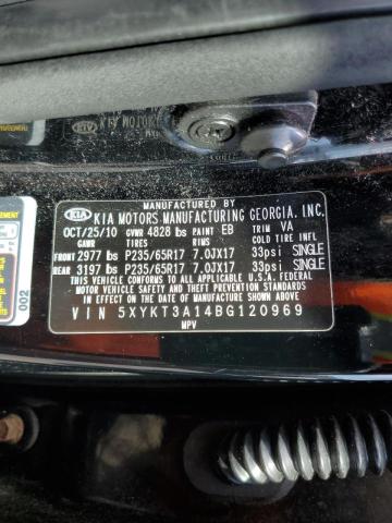 Photo 10 from auction – 2011 KIA SORENTO BA with VIN 5XYKT3A14BG120969