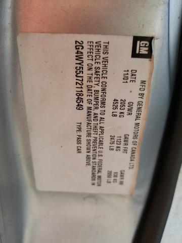 Photo 10 from auction – 2002 BUICK CENTURY with VIN 2G4WY55J721184549