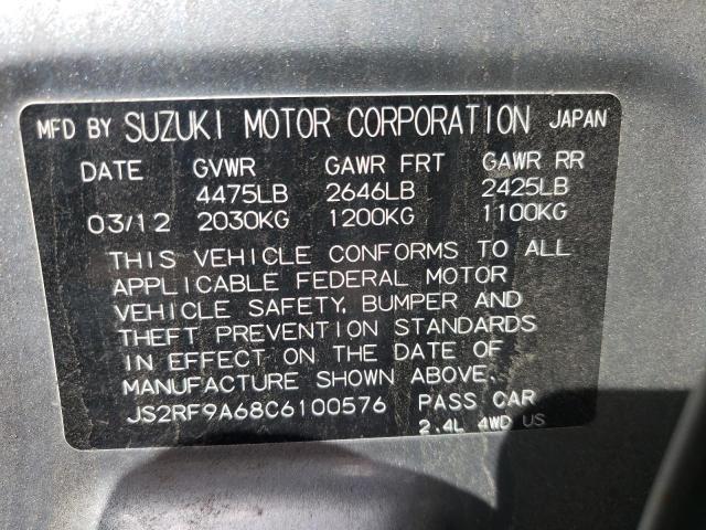 Photo 10 from auction – 2012 SUZUKI KIZASHI SP with VIN JS2RF9A68C6100576