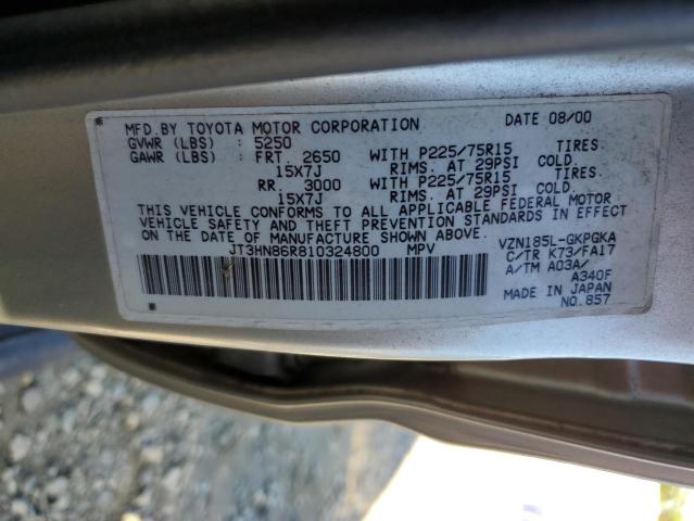 Photo 10 from auction – 2001 TOYOTA 4RUNNER with VIN JT3HN86R810324800