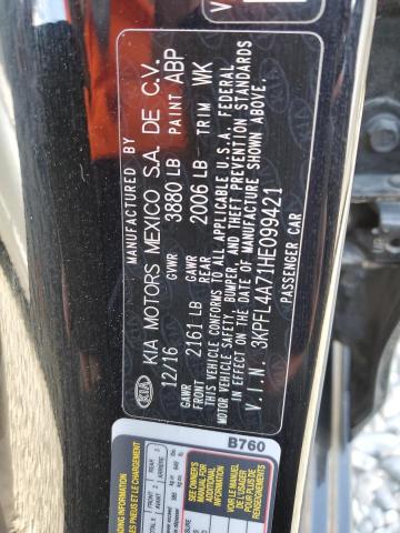 Photo 10 from auction – 2017 KIA FORTE LX with VIN 3KPFL4A71HE099421