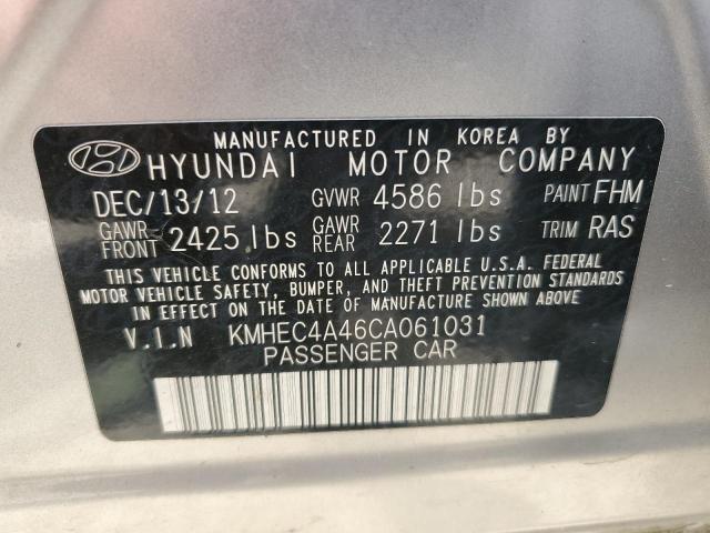 Photo 10 from auction – 2012 HYUNDAI SONATA HYB with VIN KMHEC4A46CA061031