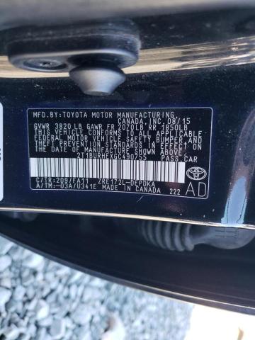 Photo 10 from auction – 2016 TOYOTA COROLLA L with VIN 2T1BURHEXGC490755