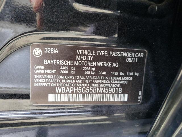 Photo 10 from auction – 2011 BMW 328 I SULE with VIN WBAPH5G55BNN59018