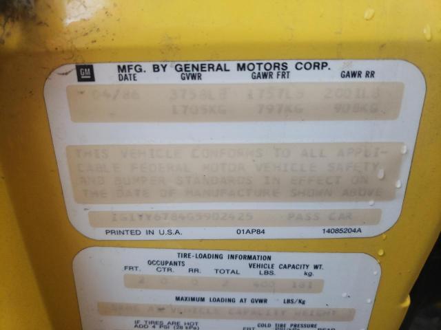 Photo 10 from auction – 1986 CHEVROLET CORVETTE with VIN 1G1YY6784G5902425