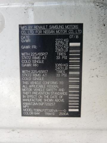 Photo 10 from auction – 2016 NISSAN ROGUE S with VIN KNMAT2MV3GP723257