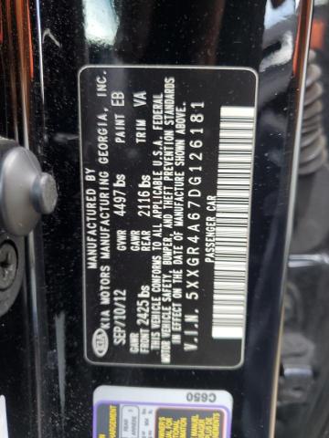 Photo 10 from auction – 2013 KIA OPTIMA SX with VIN 5XXGR4A67DG126181