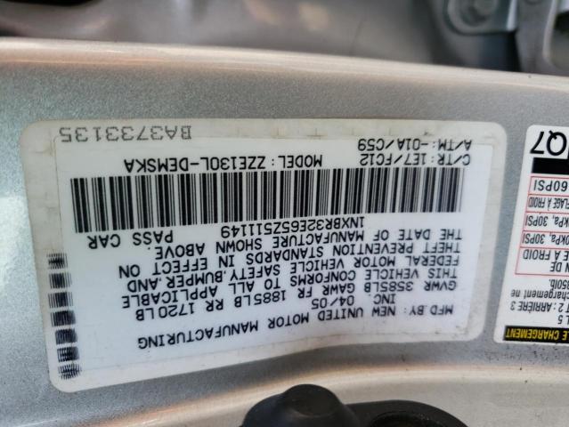 Photo 10 from auction – 2005 TOYOTA COROLLA CE with VIN 1NXBR32E65Z511149