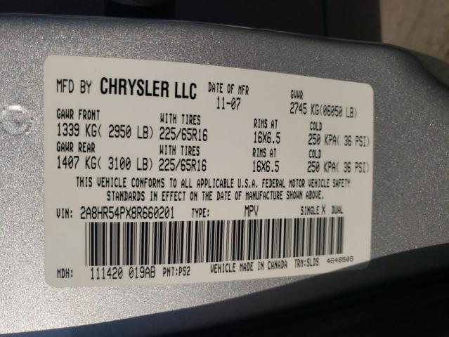 Photo 10 from auction – 2008 CHRYSLER TOWN & COU with VIN 2A8HR54PX8R660201