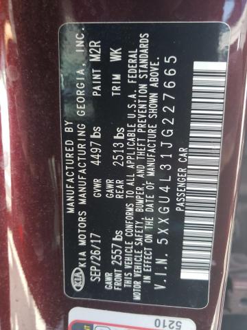 Photo 10 from auction – 2018 KIA OPTIMA EX with VIN 5XXGU4L31JG227665