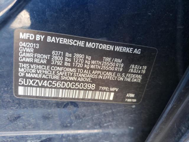 Photo 10 from auction – 2013 BMW X5 with VIN 5UXZV4C56D0G50398