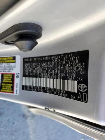 Photo 10 from auction – 2018 TOYOTA COROLLA L with VIN 2T1BURHE0JC021651