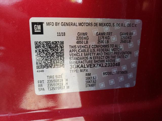 Photo 10 from auction – 2019 GMC TERRAIN SL with VIN 3GKALVEX7KL231048