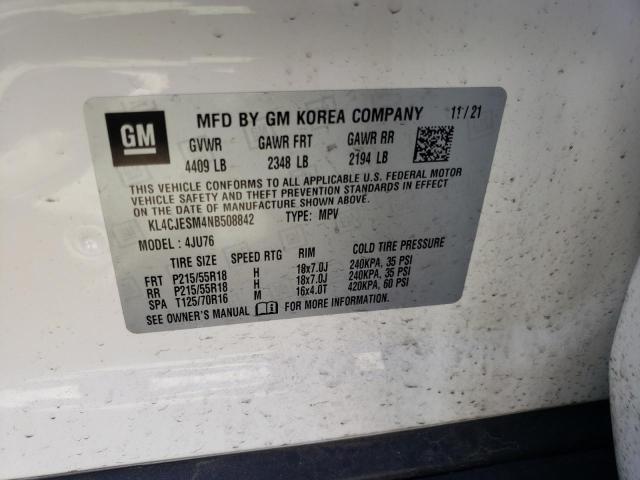 Photo 10 from auction – 2022 BUICK ENCORE PRE with VIN KL4CJESM4NB508842