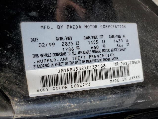 Photo 10 from auction – 1999 MAZDA MX-5 MIATA with VIN JM1NB3532X0132188