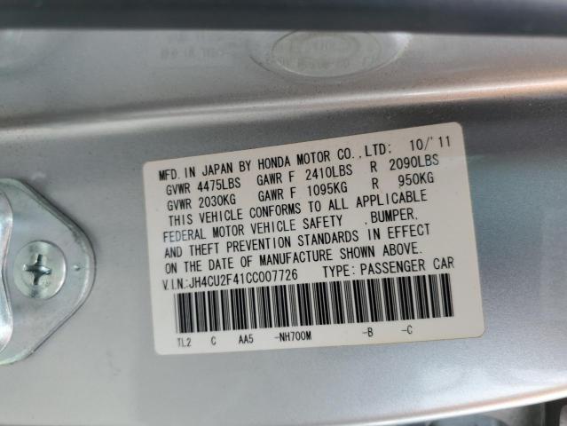 Photo 10 from auction – 2012 ACURA TSX with VIN JH4CU2F41CC007726