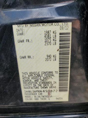 Photo 10 from auction – 2013 NISSAN ALTIMA 3.5 with VIN 1N4BL3AP9DN450872