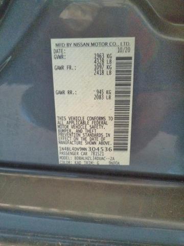 Photo 10 from auction – 2021 NISSAN ALTIMA SV with VIN 1N4BL4DV9MN304536