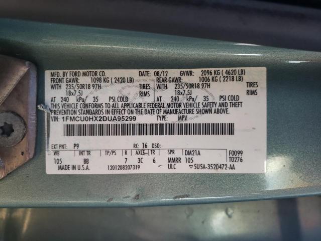 Photo 10 from auction – 2013 FORD ESCAPE SEL with VIN 1FMCU0HX2DUA95299