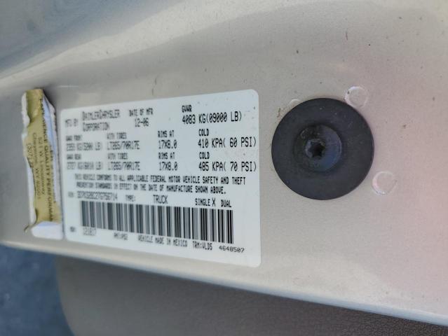 Photo 10 from auction – 2007 DODGE RAM 2500 S with VIN 3D7KS28C27G756714
