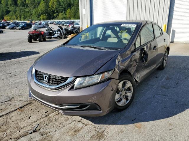 Photo 2 from auction – 2013 HONDA CIVIC LX with VIN 19XFB2F58DE098937