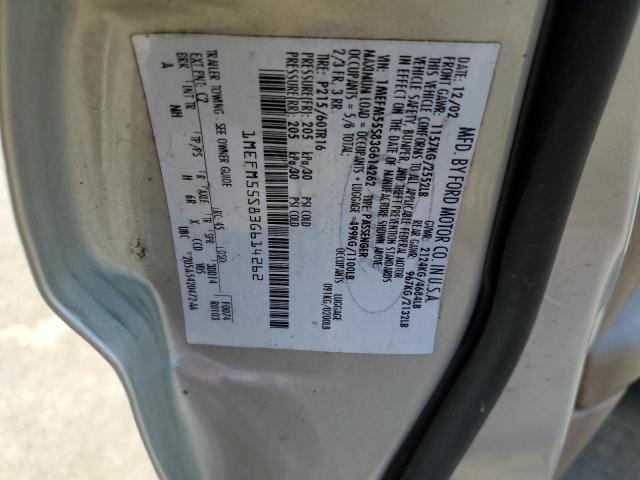 Photo 10 from auction – 2003 MERCURY SABLE LS P with VIN 1MEFM55S83G614262