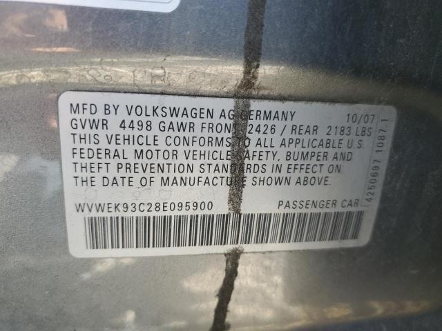 Photo 10 from auction – 2008 VOLKSWAGEN PASSAT LUX with VIN WVWEK93C28E095900