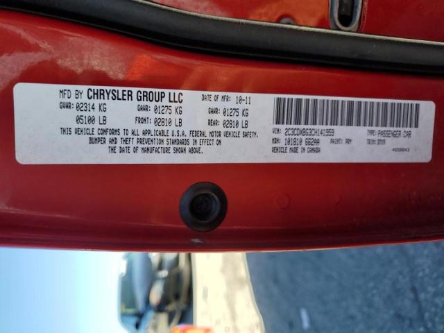 Photo 10 from auction – 2012 DODGE CHARGER SE with VIN 2C3CDXBG3CH141959