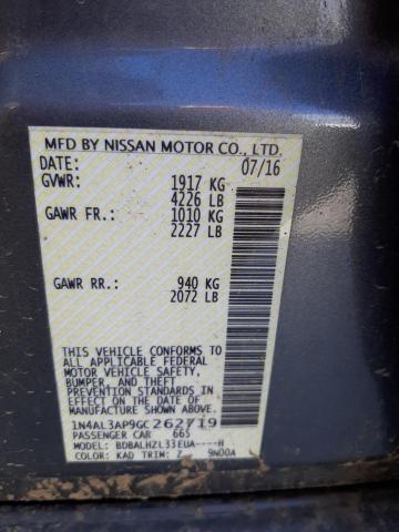 Photo 10 from auction – 2016 NISSAN ALTIMA 2.5 with VIN 1N4AL3AP9GC262719