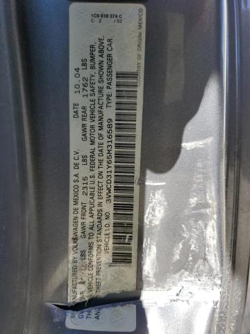 Photo 10 from auction – 2005 VOLKSWAGEN NEW BEETLE with VIN 3VWCD31Y65M316589