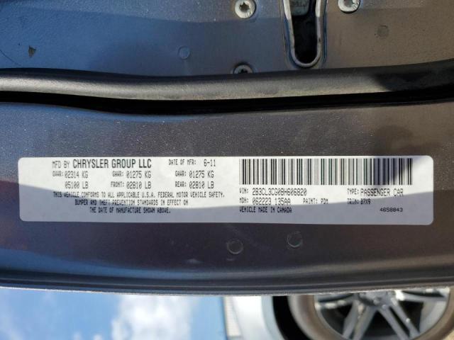 Photo 10 from auction – 2011 DODGE CHARGER with VIN 2B3CL3CG0BH606820