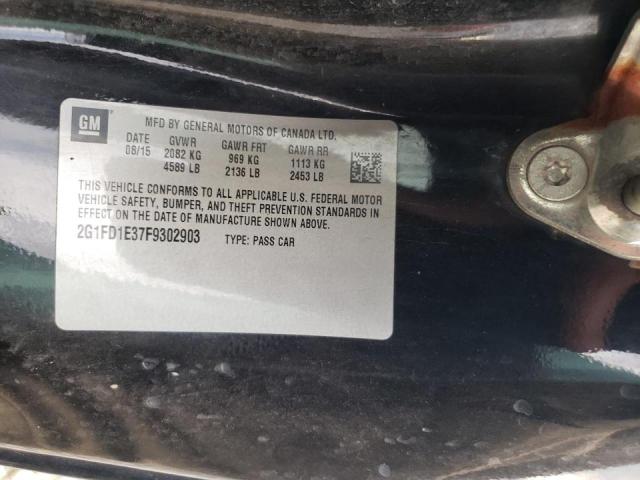 Photo 10 from auction – 2015 CHEVROLET CAMARO LT with VIN 2G1FD1E37F9302903