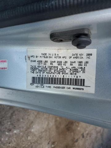 Photo 10 from auction – 2001 DODGE STRATUS SE with VIN 4B3AG42H11E111767