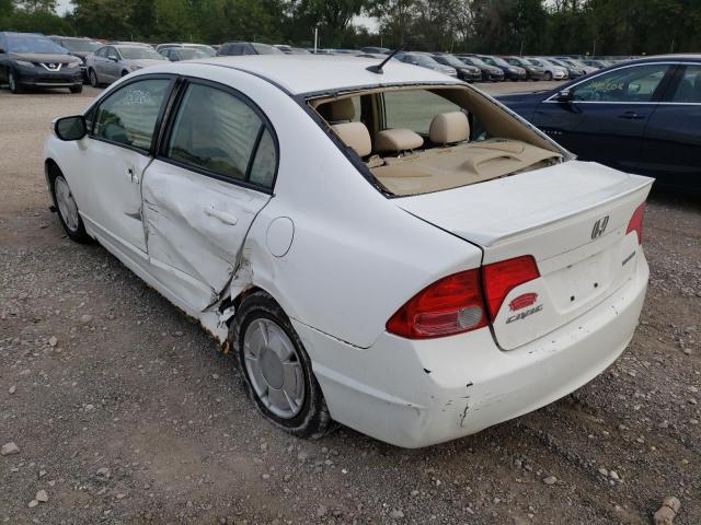 Photo 3 from auction – 2007 HONDA CIVIC HYBR with VIN JHMFA36237S021150