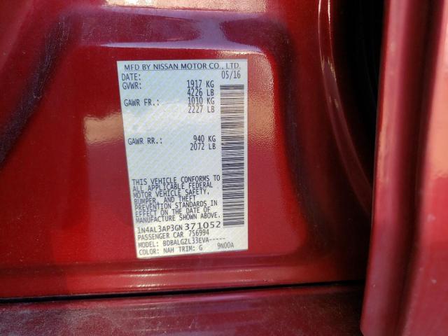 Photo 10 from auction – 2016 NISSAN ALTIMA 2.5 with VIN 1N4AL3AP3GN371052