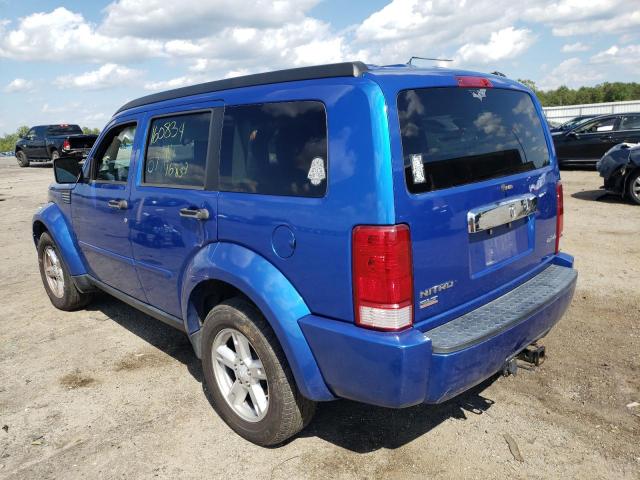 Photo 3 from auction – 2007 DODGE NITRO SLT with VIN 1D8GU58K87W590284
