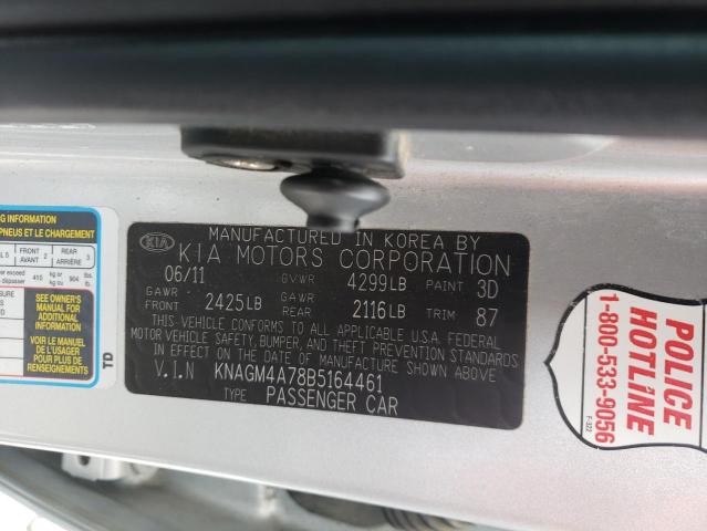 Photo 10 from auction – 2011 KIA OPTIMA LX with VIN KNAGM4A78B5164461