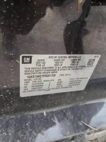 Photo 10 from auction – 2015 GMC YUKON SLE with VIN 1GKS1AKC7FR281709