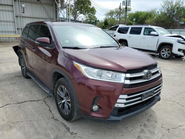 TOYOTA HIGHLANDER 2018 with VIN 5TDZZRFH5JS284450 - Photo from auction
