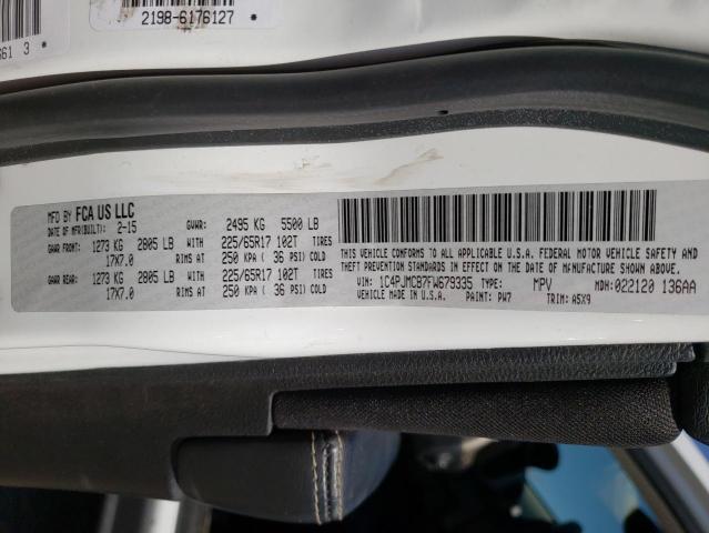 Photo 10 from auction – 2015 JEEP CHEROKEE L with VIN 1C4PJMCB7FW679335