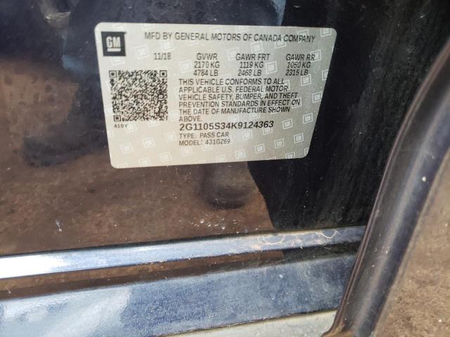 Photo 10 from auction – 2019 CHEVROLET IMPALA PRE with VIN 2G1105S34K9124363