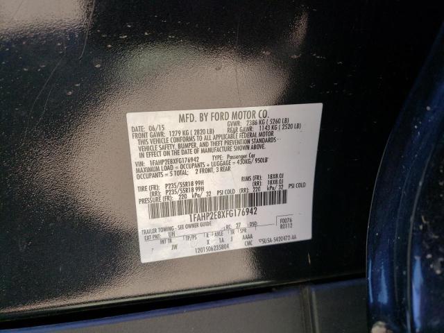 Photo 10 from auction – 2015 FORD TAURUS SEL with VIN 1FAHP2E8XFG176942