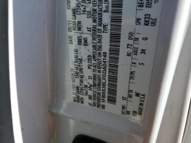 Photo 10 from auction – 2012 FORD ECONOLINE with VIN 1FBSS3BLXCDA04148