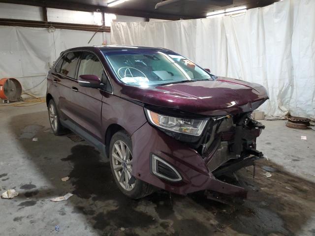FORD EDGE TITAN 2018 with VIN 2FMPK4K87JBC45490 - Photo from auction