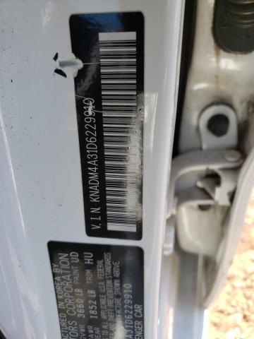 Photo 10 from auction – 2013 KIA RIO LX with VIN KNADM4A31D6229910