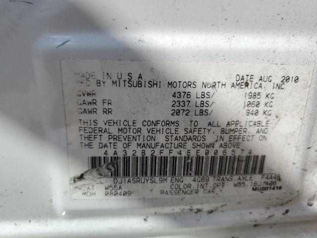 Photo 10 from auction – 2011 MITSUBISHI GALANT FE with VIN 4A32B2FF4BE006574