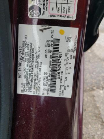 Zdjęcie 10 z aukcji – 2011 LINCOLN MKZ z VIN 3LNHL2GC9BR759881