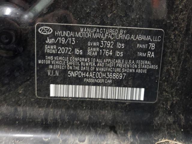 Photo 10 from auction – 2013 HYUNDAI ELANTRA with VIN 5NPDH4AE0DH368697