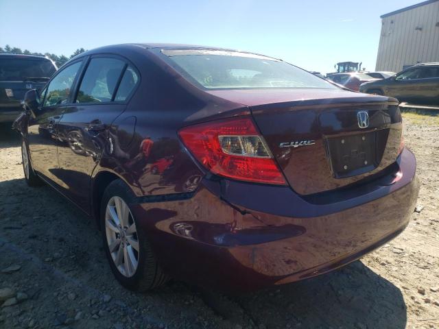 Photo 3 from auction – 2012 HONDA CIVIC LX with VIN 2HGFB2F57CH512598